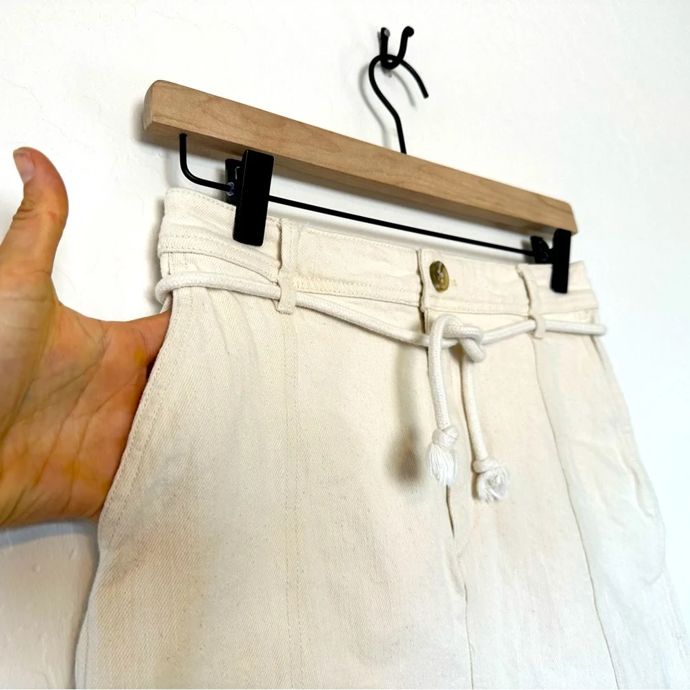 Madewell A-Line Mini Skirt. Rope Tie Belt Size:0. Excellent condition - Picture 7 of 10